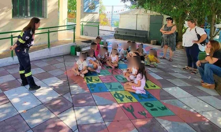 Ασκήσεις ετοιμότητας Πολιτικής Προστασίας σε νηπιαγωγεία του Ωραιοκάστρου
