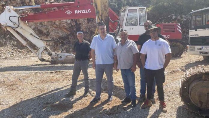 Αυτοψία του Αντιπεριφερειάρχη Αρκαδίας στον δρόμο προς τη Μονή Γοργοεπηκόου