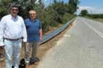 Αυτοψία Δημάρχου Πέλλας σε εργασίες τοποθέτησης στηθαίων ασφαλείας