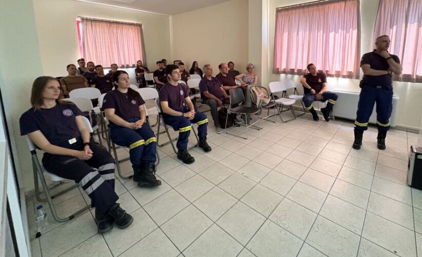 Εκπαίδευση των νεοπροσληφθέντων πυρασφάλειας του Δήμου Πετρούπολης