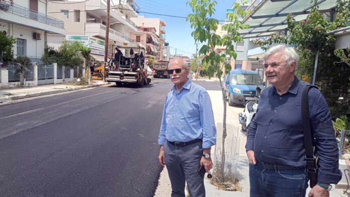 Ασφαλτόστρωση ολοκληρώθηκε στην οδό Κοκκίνου στο κέντρο του Πύργου