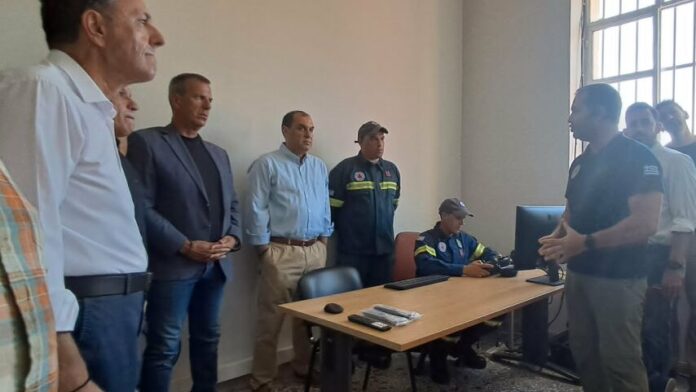 Υφυπ. Κλιματικής Κρίσης στις εγκαταστάσεις Πολιτικής Προστασίας του Δ. Σπάρτης