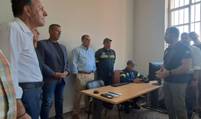 Υφυπ. Κλιματικής Κρίσης στις εγκαταστάσεις Πολιτικής Προστασίας του Δ. Σπάρτης