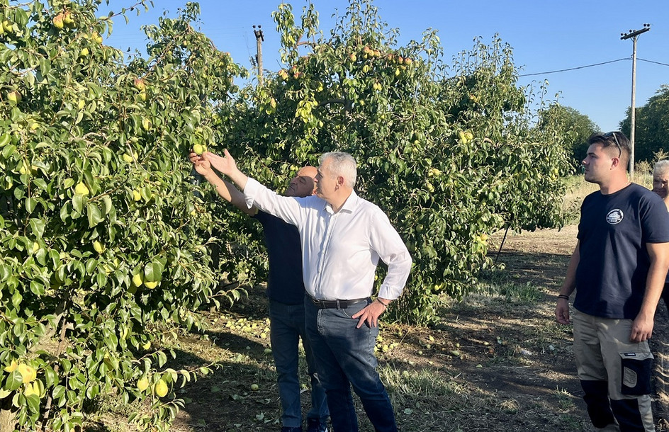 Μ. Χαρακόπουλος σε χαλαζόπληκτα χωριά: 100% αποζημίωση και προκαταβολές 65% για τους παραγωγούς