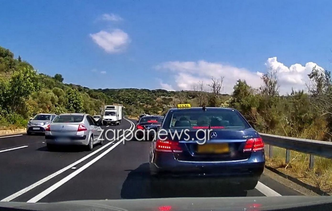 Κρήτη: Βίντεο από προσπέραση στον ΒΟΑΚ – Από θαύμα αποφεύχθηκε σύγκρουση