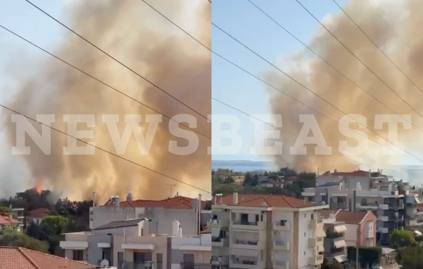 Φωτιά στην Πυλαία Θεσσαλονίκης: Μήνυμα 112 για εκκένωση και μεγάλη κινητοποίηση της Πυροσβεστικής