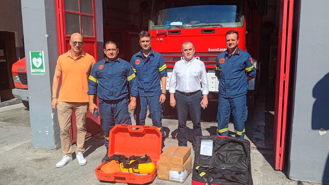 Αντιπεριφερειάρχης Σερρών: Νέα δωρεά εξοπλισμού στην Πυροσβεστική
