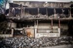 Ωραιόκαστρο: Η επόμενη ημέρα της φωτιάς – Εικόνες καταστροφής