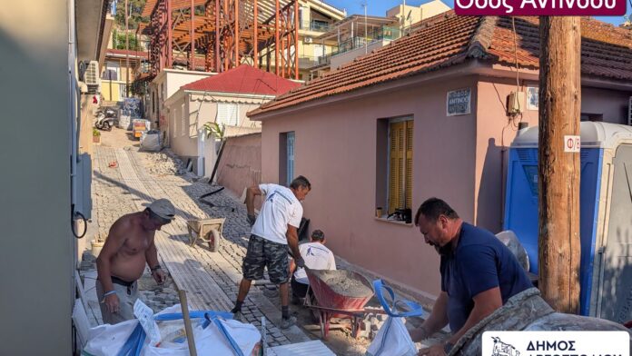 Οι εργασίες ανάπλασης προχωρούν στον Δήμο Αργοστολίου