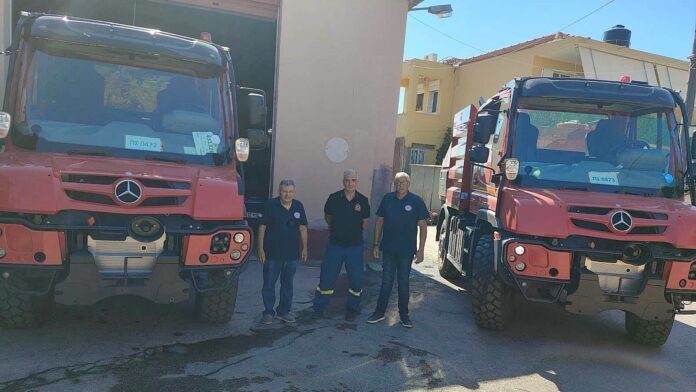 Πυροσβεστικά οχήματα για την Πυροσβεστική Υπηρεσία Χίου