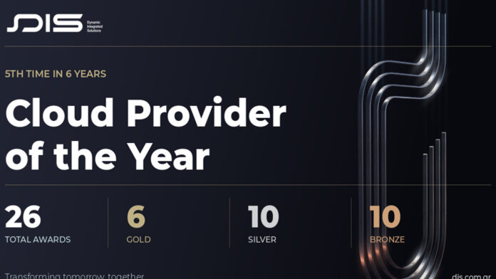 Η DIS αναδείχθηκε «Cloud Provider of the Year» στα Cloud Computing Awards 2026 για 5η φορά μέσα σε 6 χρόνια