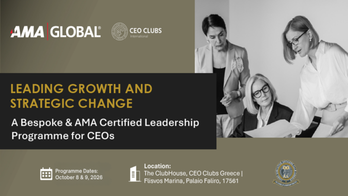CEO Clubs Greece & AMA Europe: Στρατηγική συμμαχία διεθνούς κύρους για την ηγεσία στην Ελλάδα