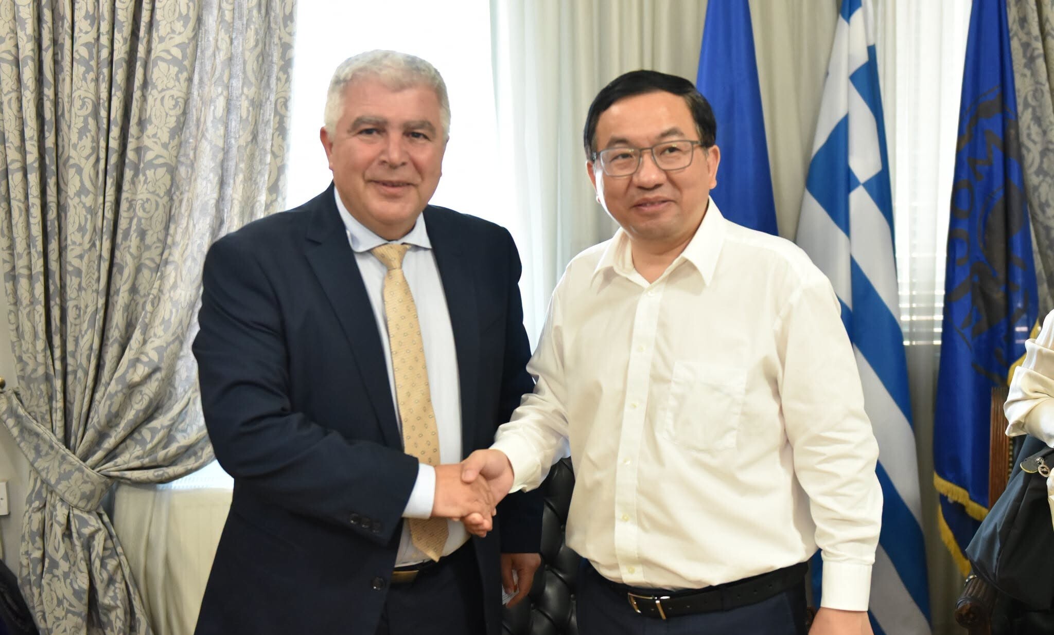 Δήμαρχος Πρέβεζας συναντήθηκε με τον Πρέσβη της Λαϊκής Δημοκρατίας της Κίνας