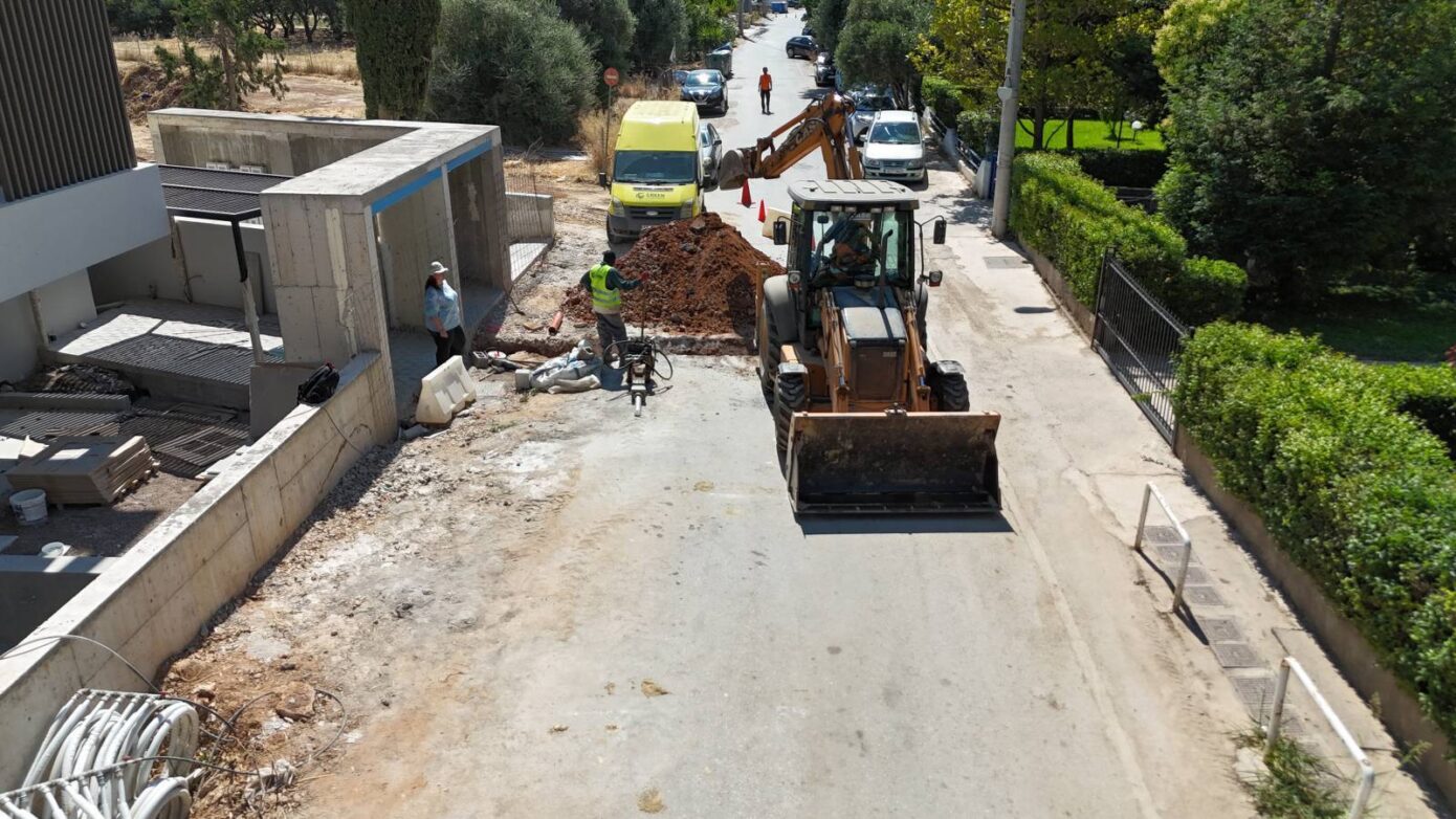 Μαρούσι: Συνεχίζεται το έργο συνδέσεων ακινήτων με το δίκτυο ακαθάρτων