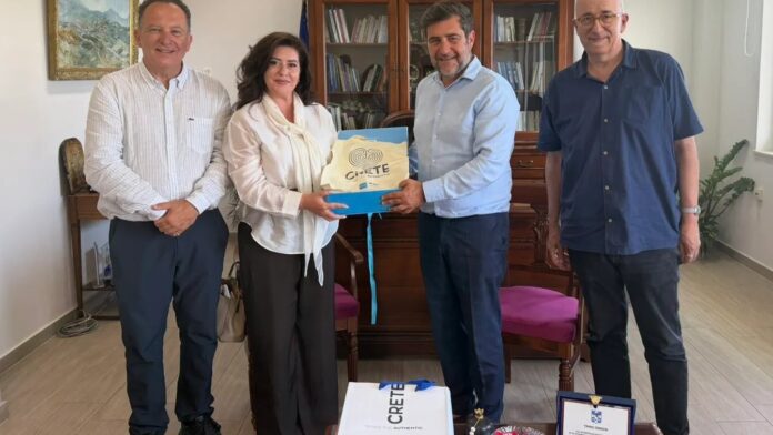 Συνάντηση Αντιπεριφερειάρχη Λασιθίου με την Πρέσβειρα της Αλβανίας