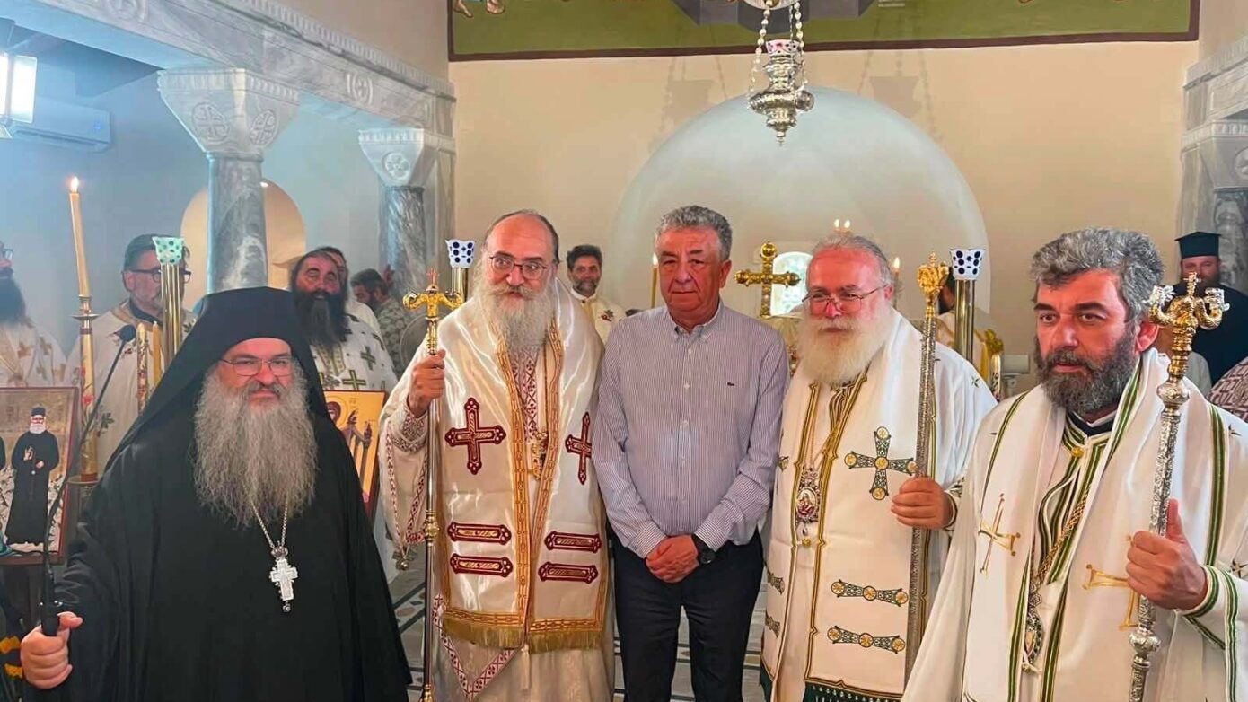 Περιφερειάρχης Κρήτης στα Θυρανοίξια του Καθολικού στη Μονή Κουδουμά