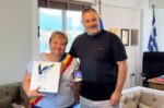 Δήμαρχος του Măgdăceşti Μολδαβίας στο Δημαρχείο Ι.Π. Μεσολογγίου