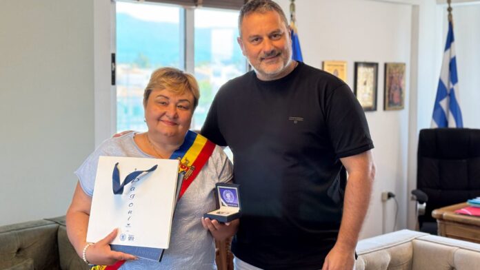 Δήμαρχος του Măgdăceşti Μολδαβίας στο Δημαρχείο Ι.Π. Μεσολογγίου