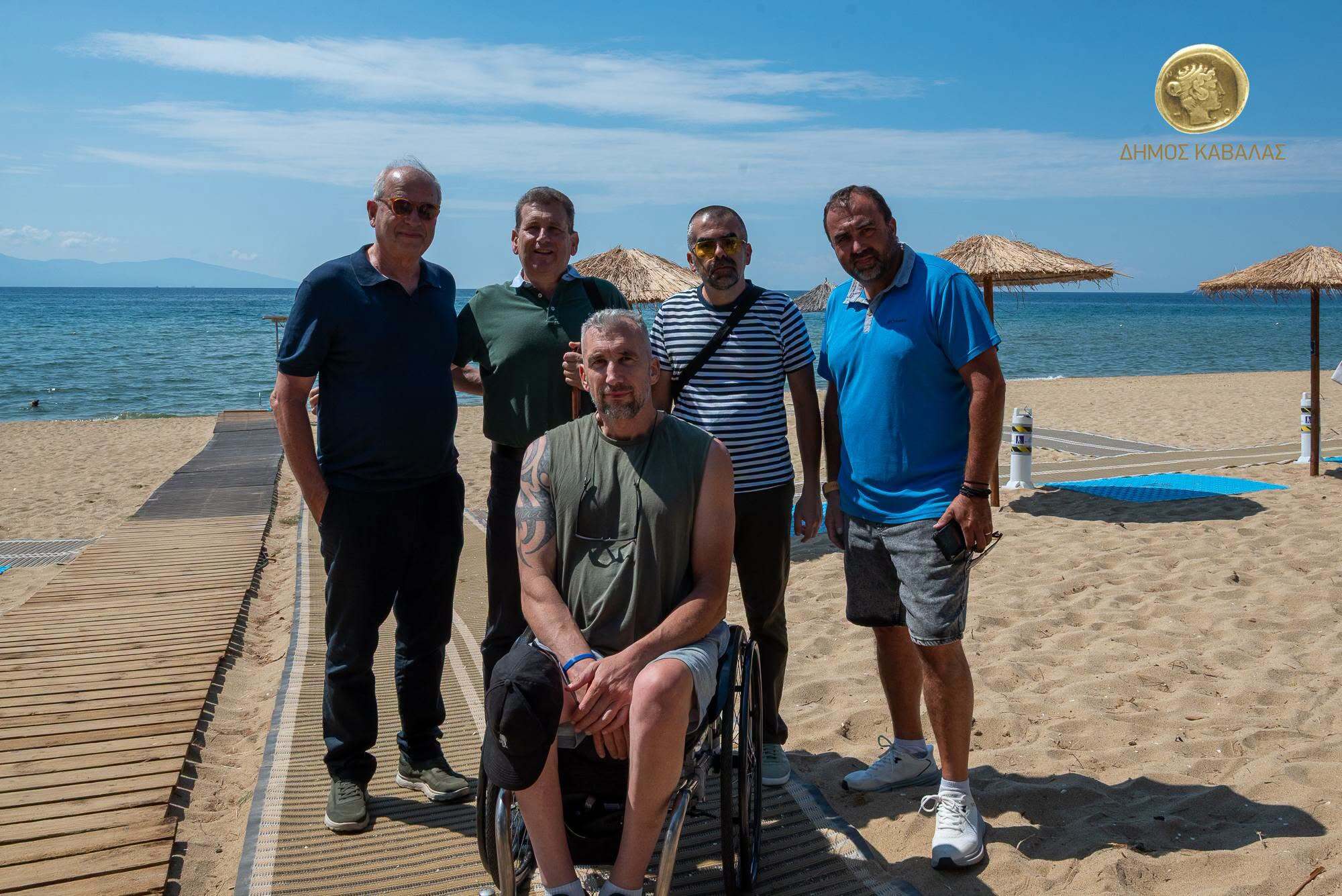 Νέες υποδομές προσβασιμότητας στην παραλία του Περιγιαλίου στον Δ. Καβάλας