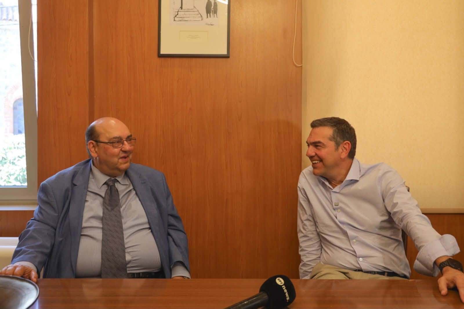 Αλ. Τσίπρας: Συνάντηση με τον Δήμαρχο Δυτ. Λέσβου