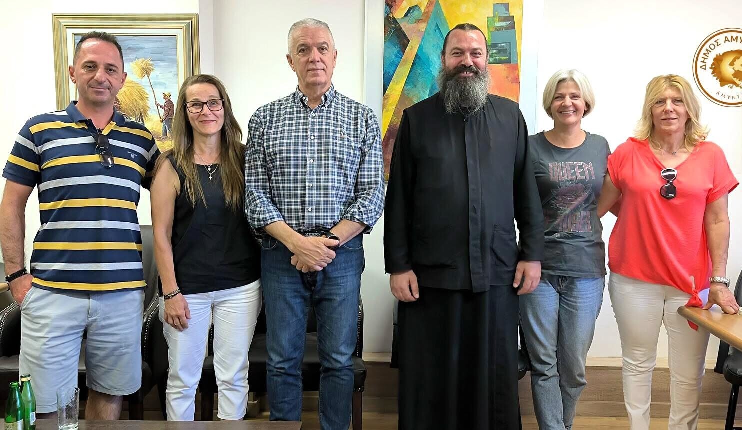 Εκκλησιαστική Επιτροπή Σκλήθρου επισκέφθηκε τον Δήμαρχο Αμυνταίου