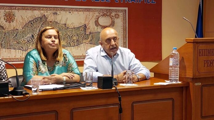 Δήμαρχος Σφακίων στη σύσκεψη για τις προβληματικές αναρτήσεις του Κτηματολογίου