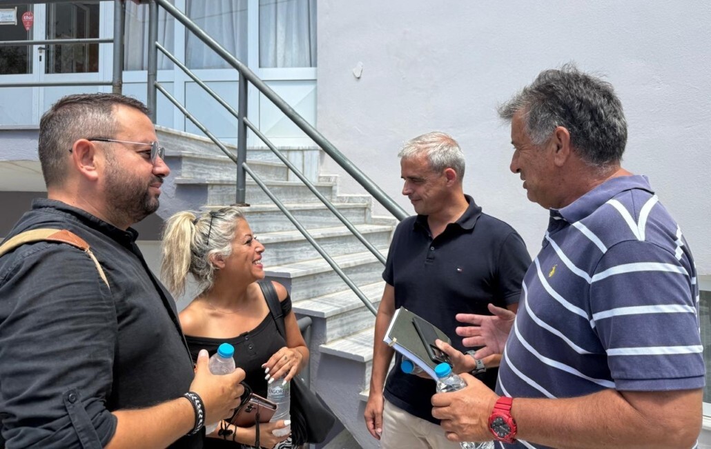 Δήμαρχος Μυτιλήνης: Επίσκεψη στο έργο πυρασφάλειας του Μιχαλέλειου Γηροκομείου Πλωμαρίου