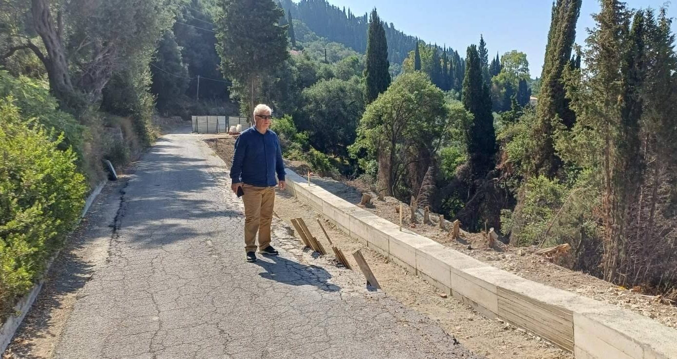 Περιφερειάρχης Ιονίων Νήσων σε αυτοψία έργων της Π.Ε. Κέρκυρας