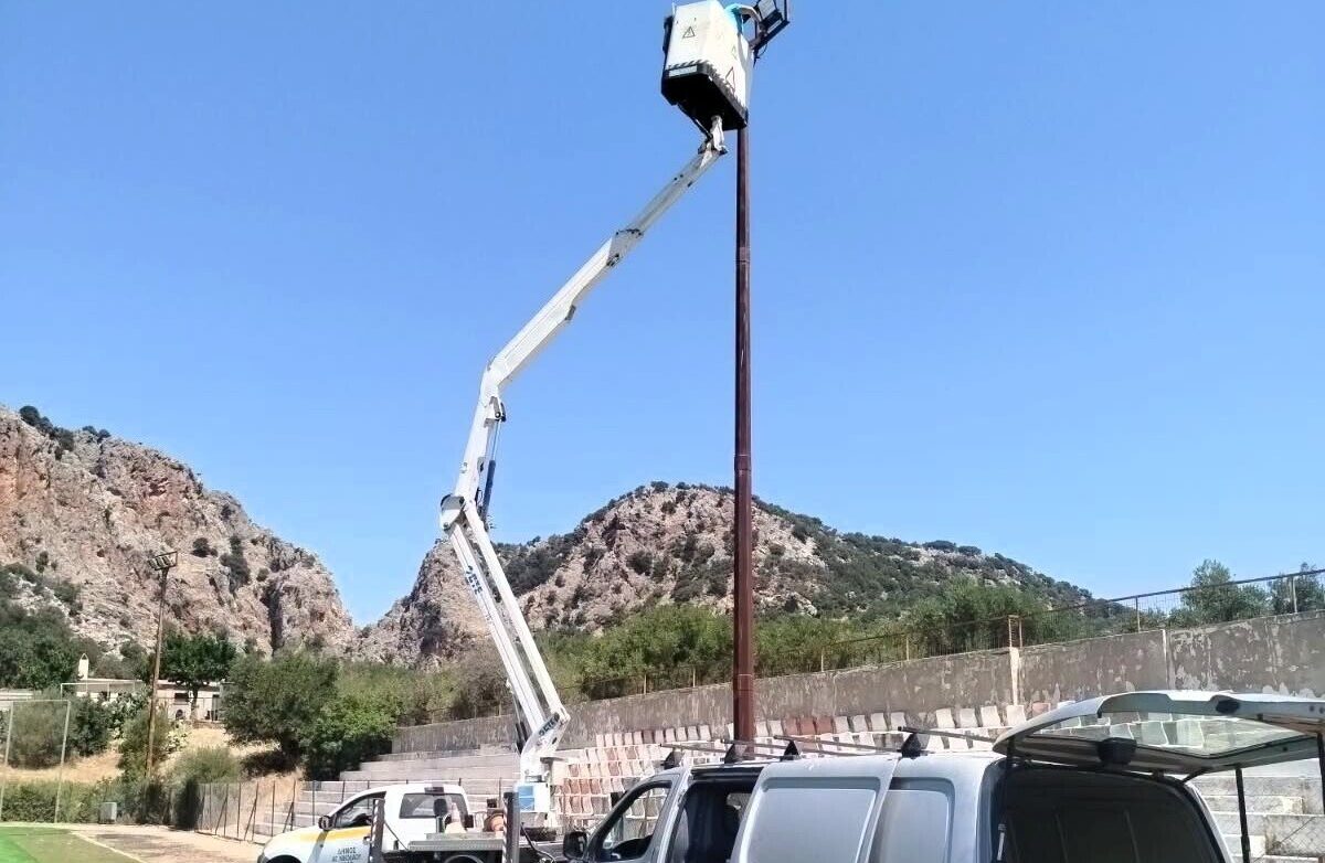Δ.Αγ.Νικολάου: Ενεργειακή αναβάθμιση φωτισμού στο γήπεδο της Κριτσάς