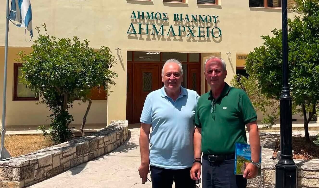Δήμαρχος Θέρμου επισκέφθηκε τον Δήμο Βιάννου