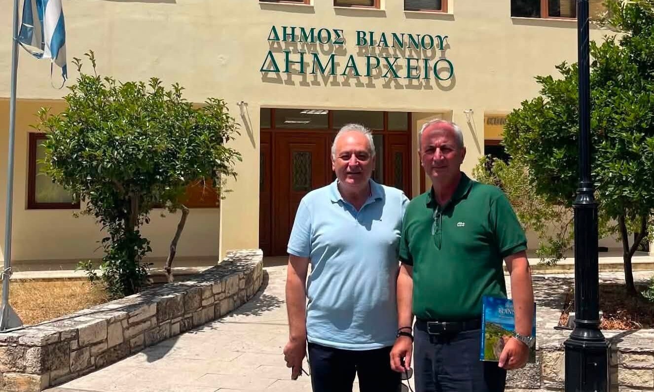 Δήμαρχος Θέρμου επισκέφθηκε τον Δήμο Βιάννου