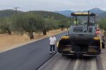Αποκατάσταση του οδοστρώματος στην Εθνική Οδό Ν.24, στην περιοχή της Στέρνας σε εξέλιξη