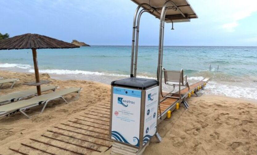 SeaTrack σε λειτουργία στην παραλία του Πλατύ Γιαλού από τον Δ. Αργοστολίου