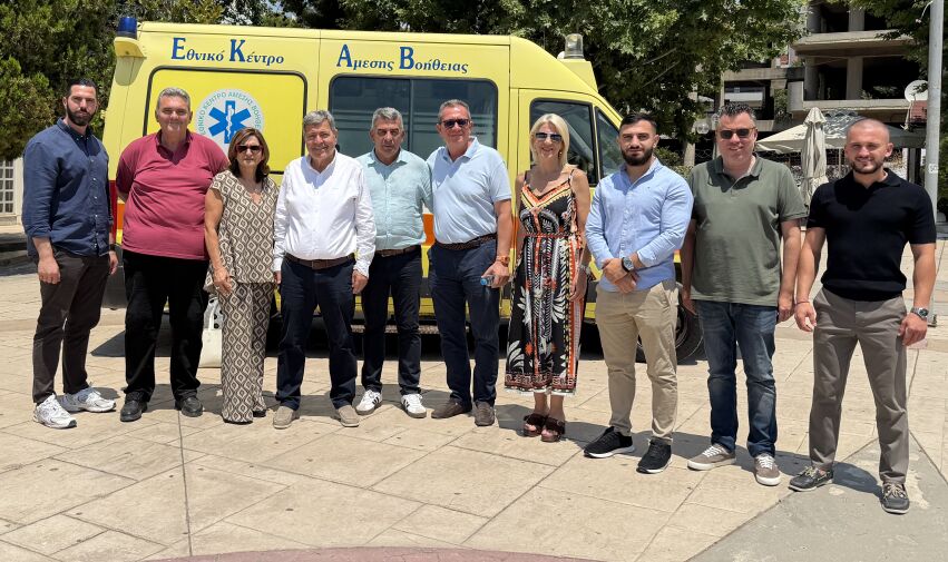 Δ. Ασπροπύργου: Ενίσχυση των υπηρεσιών Υγείας με την παραλαβή ασθενοφόρου