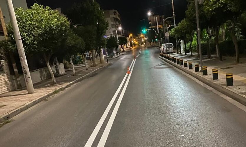 Δήμος Δάφνης-Υμηττού: Ολοκληρώθηκε η Α’ Φάση των εργασιών διαγράμμισης