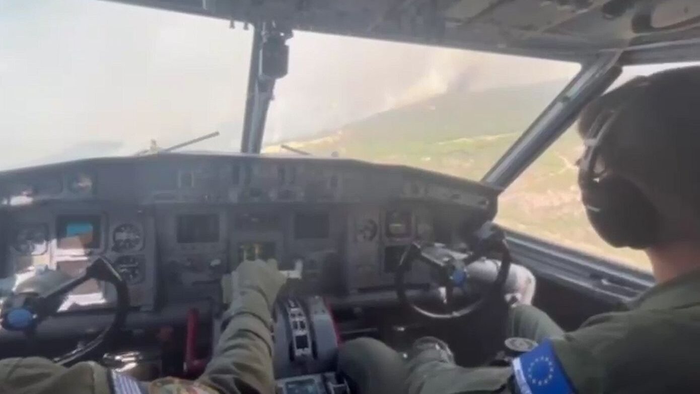 Ισπανία: Τα ελληνικά πυροσβεστικά CL-415 στη μάχη με τις δασικές πυρκαγιές