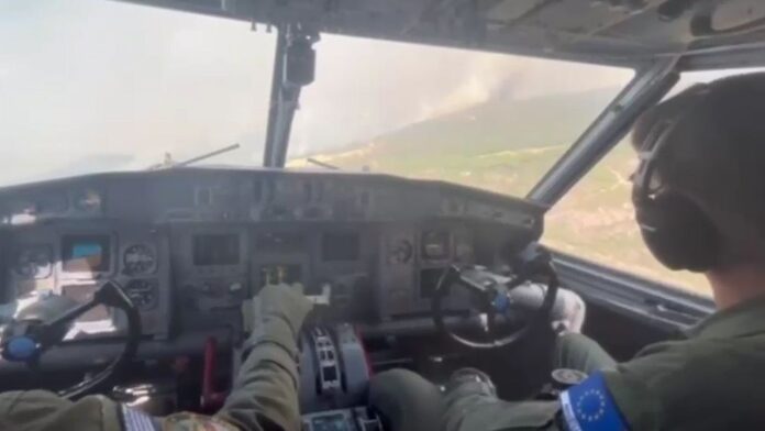 Ισπανία: Τα ελληνικά πυροσβεστικά CL-415 στη μάχη με τις δασικές πυρκαγιές