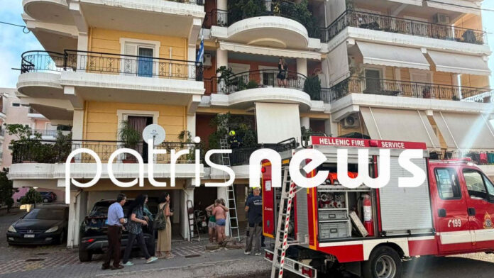 Φωτιά σε διαμέρισμα στον Πύργο μετά από έκρηξη σε κλιματιστικό, στο νοσοκομείο μητέρα και παιδί