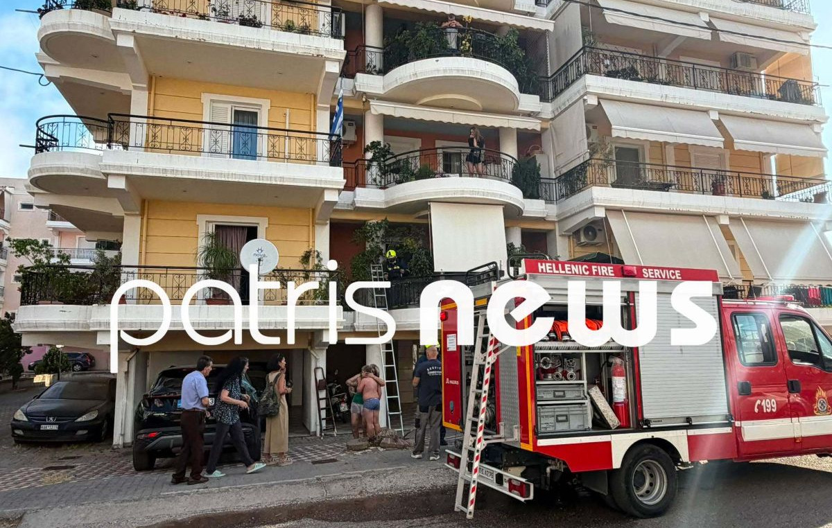 Φωτιά σε διαμέρισμα στον Πύργο μετά από έκρηξη σε κλιματιστικό, στο νοσοκομείο μητέρα και παιδί