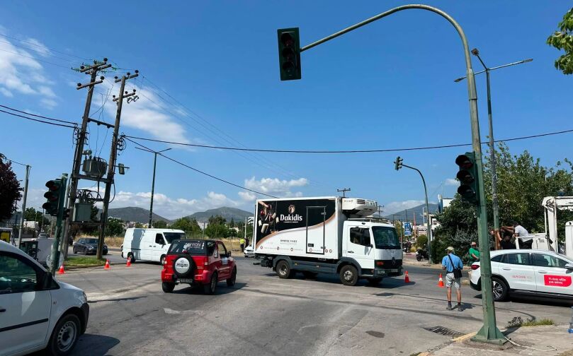 Δήμος Χαλκιδέων: Τοποθέτηση νέων φαναριών σε κόμβο