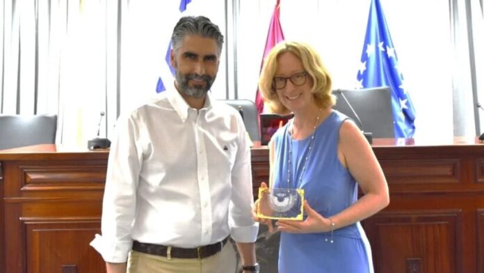 Η Πρέσβειρα της Αυστρίας στην Ελλάδα επισκέφθηκε τη Λάρισα