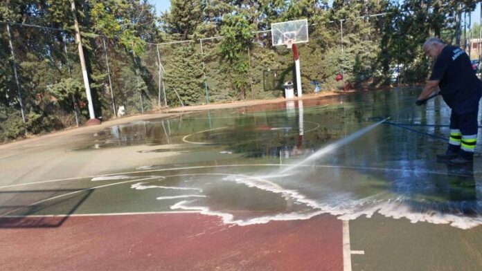 Καθαρισμός στον Σταθμό Προαστιακού Αμαρουσίου με εκτεταμένες παρεμβάσεις