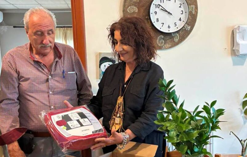 Απινιδωτής δωρεά στο ΚΑΠΗ Αρκαλοχωρίου του Δήμου Μινώα Πεδιάδας
