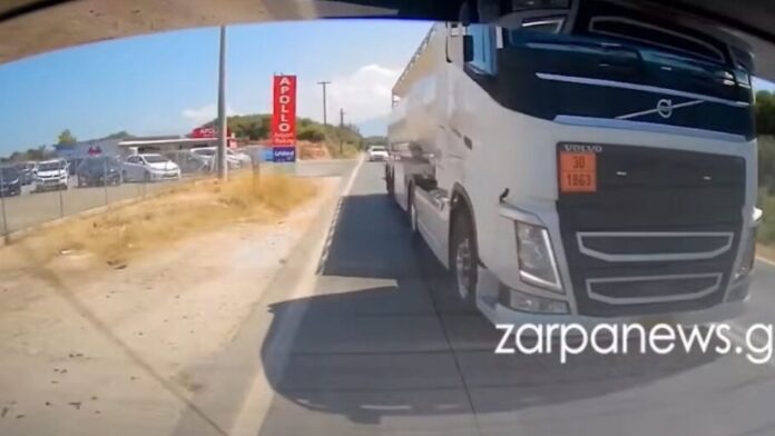 Οδηγός με βυτιοφόρο στο Ηράκλειο έκανε επικίνδυνες προσπεράσεις και συνελήφθη – Βίντεο