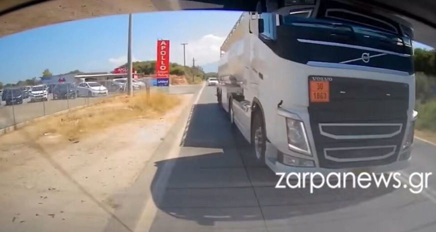 Οδηγός με βυτιοφόρο στο Ηράκλειο έκανε επικίνδυνες προσπεράσεις και συνελήφθη – Βίντεο