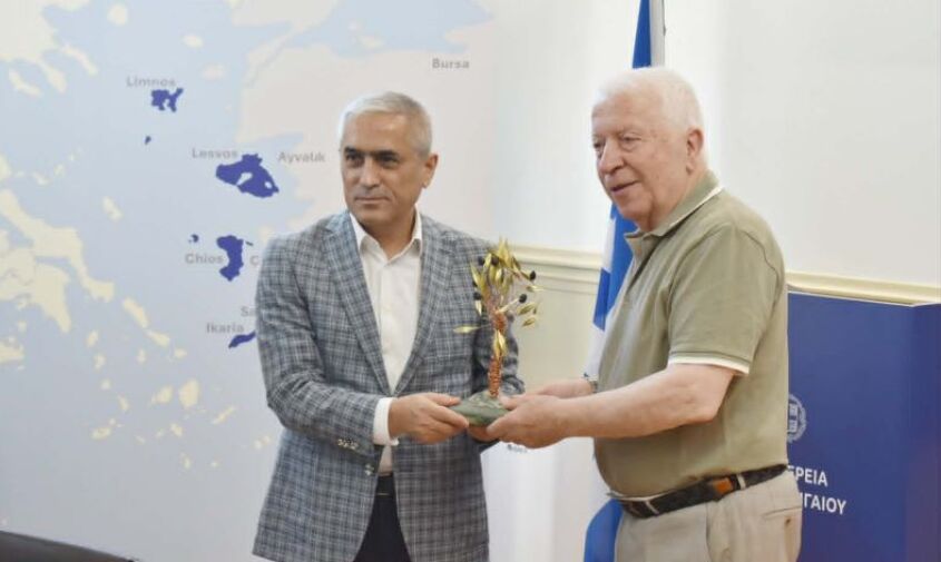 Περιφερειάρχης Β. Αιγαίου: συνάντηση με αντιπροσωπεία από το Αλιαγά της Τουρκίας