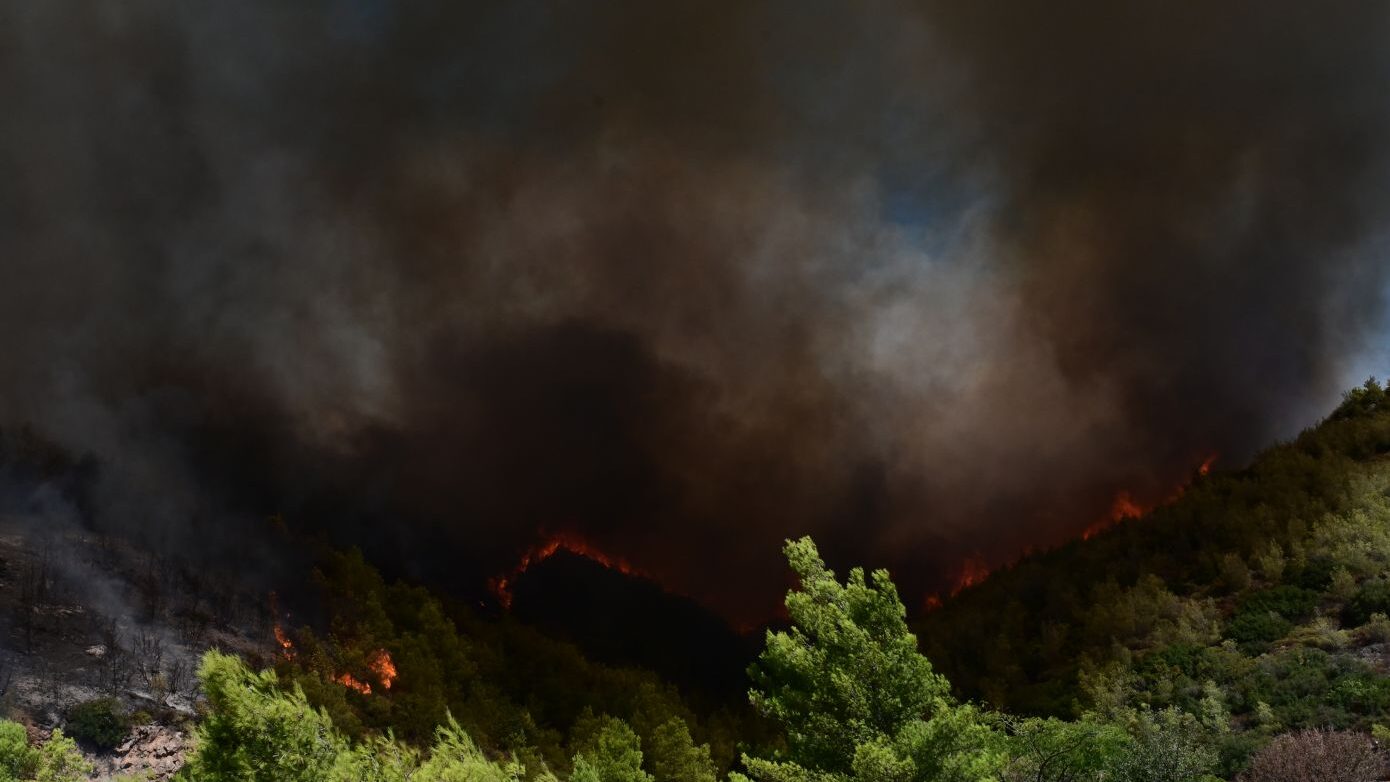 Φωτιά στη Λευκίμμη Σουφλίου – Μεγάλη επιχείρηση με τέσσερα εναέρια μέσα