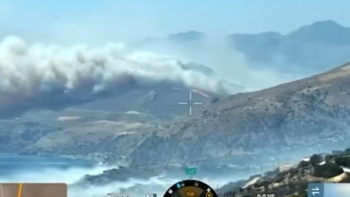 Φωτιά στο νότιο κομμάτι του Ρεθύμνου: Κάτοικοι τρέχουν στη θάλασσα – Στάχτες και καμμένες εκτάσεις