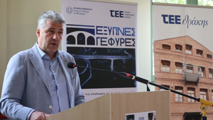 Ο Περιφερειάρχης ΑΜΘ στην παρουσίαση του έργου «Έξυπνες Γέφυρες»