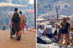 Βοιωτία: Κάηκαν σπίτια, η φωτιά έκοψε δρόμο εκκένωσης – Κοσμοσυρροή στο λιμάνι του Πόρτο Γερμενό